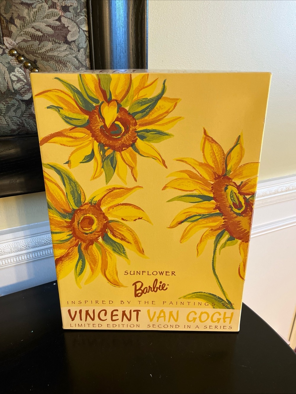 Vintage 1998 NIB Sunflower Barbie LTD inspired by the painting Vincent Van Gogh